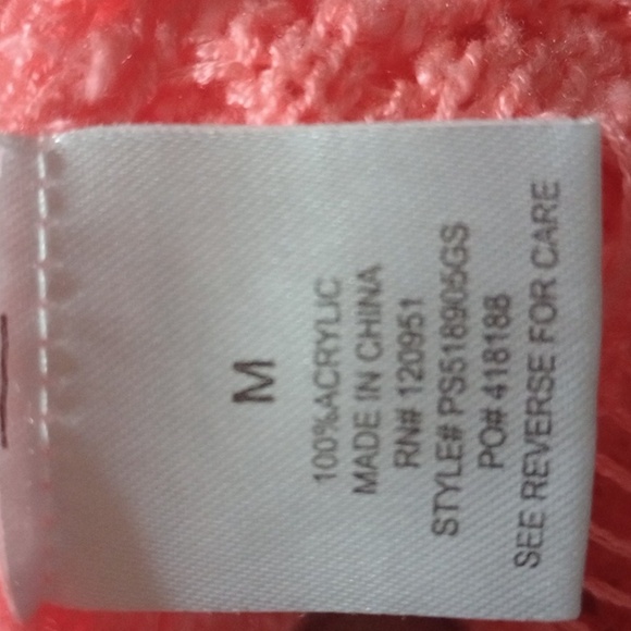 Pink Rose Coral Knit Barbiecorp Vest with Fringe - Picture 3 of 5